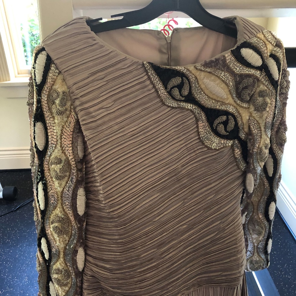 beaded gown